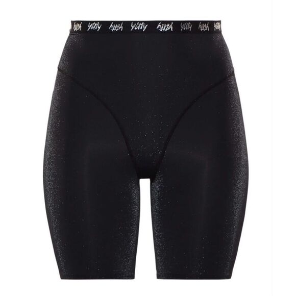 Yitty Fabletics Spotlight Shaping High Waist Short Shimmered Black Plus Size 2X - Picture 3 of 10